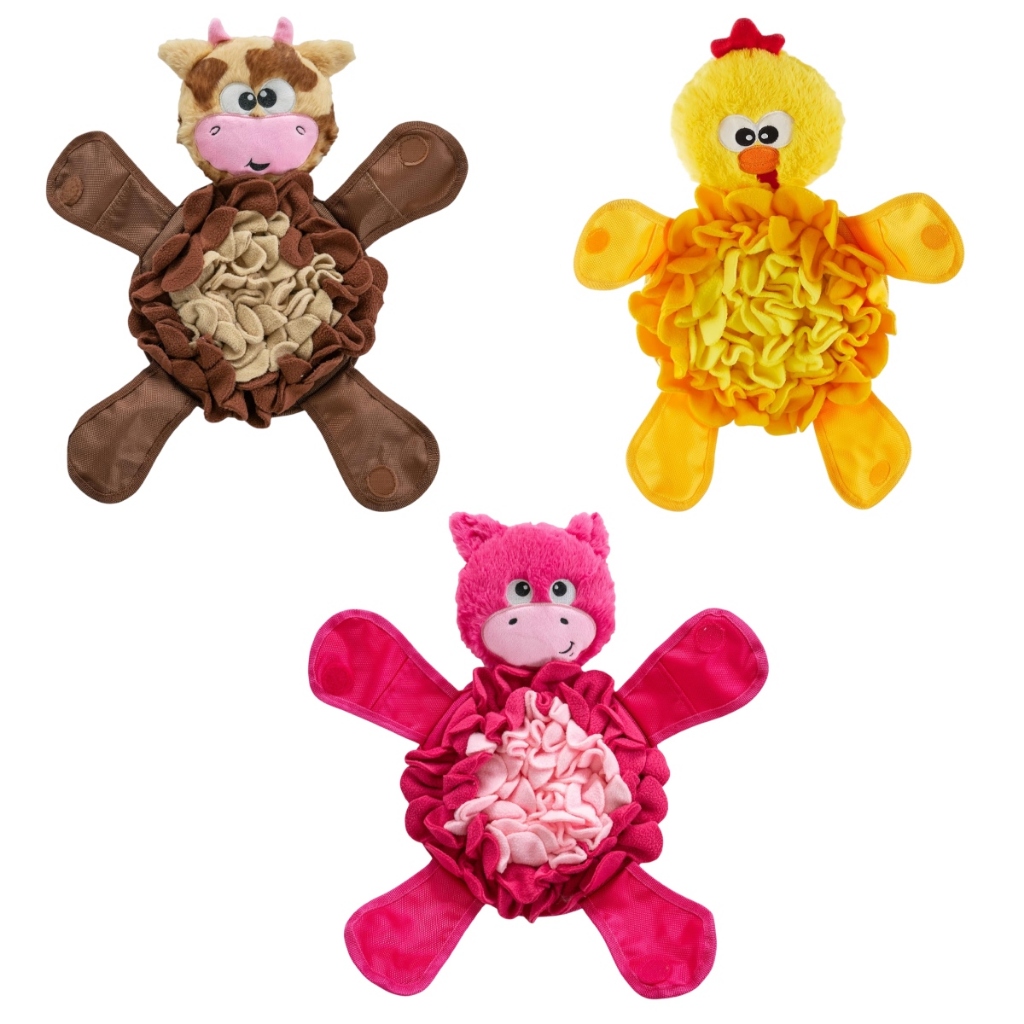 Tapete de Pelúcia Snuffle Palz Brinquedo de Fuçar Quebra-Cabeça Recheável Interativo Para Cães