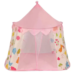 Barraca Menina Rosa Tenda Princesa Anti-Mosquito - Poliéster Premium - 130cm Inmetro
