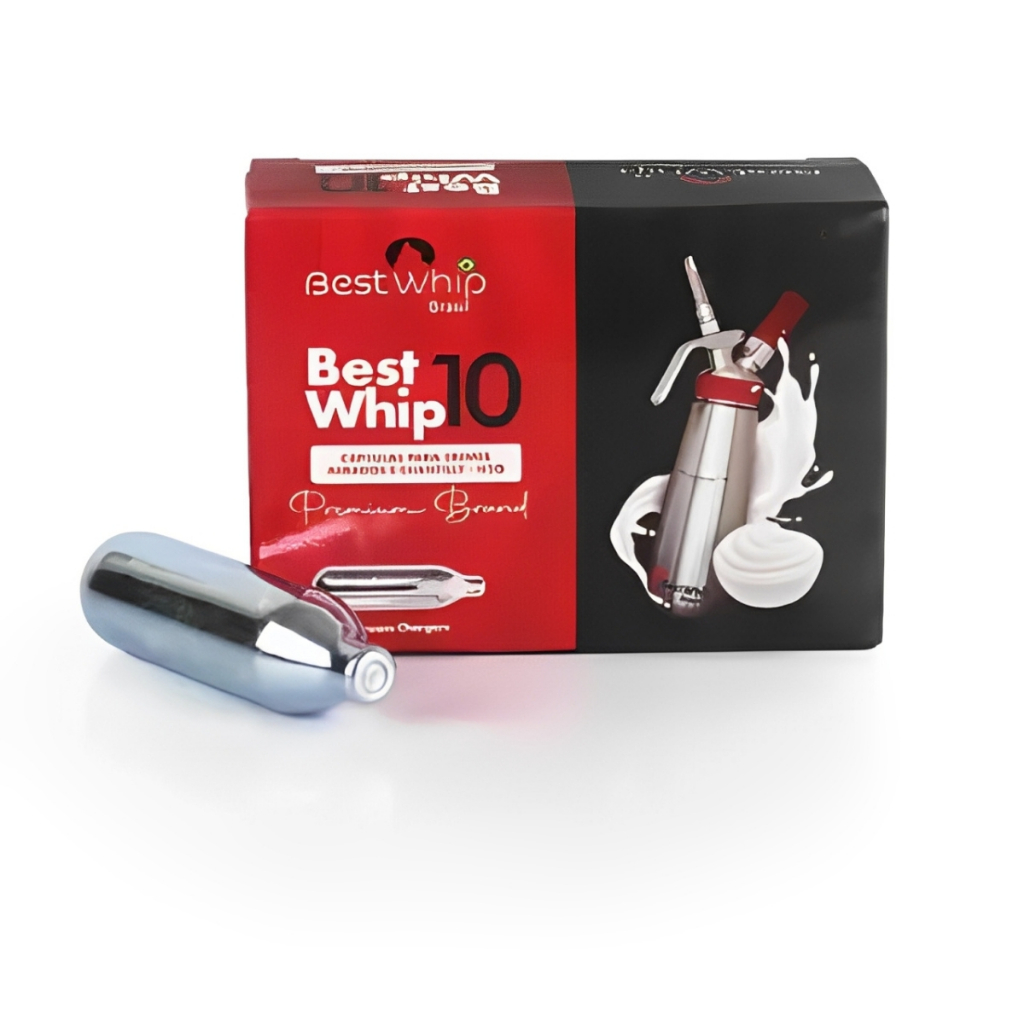 Cápsula Gás Garrafa Sifão De Chantilly C/10 Unidades Bestwhip