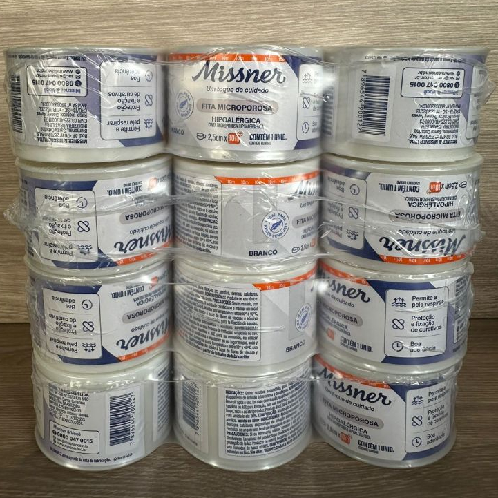 Micropore Branco - Kit 06 Unidades 2,5cmX10m