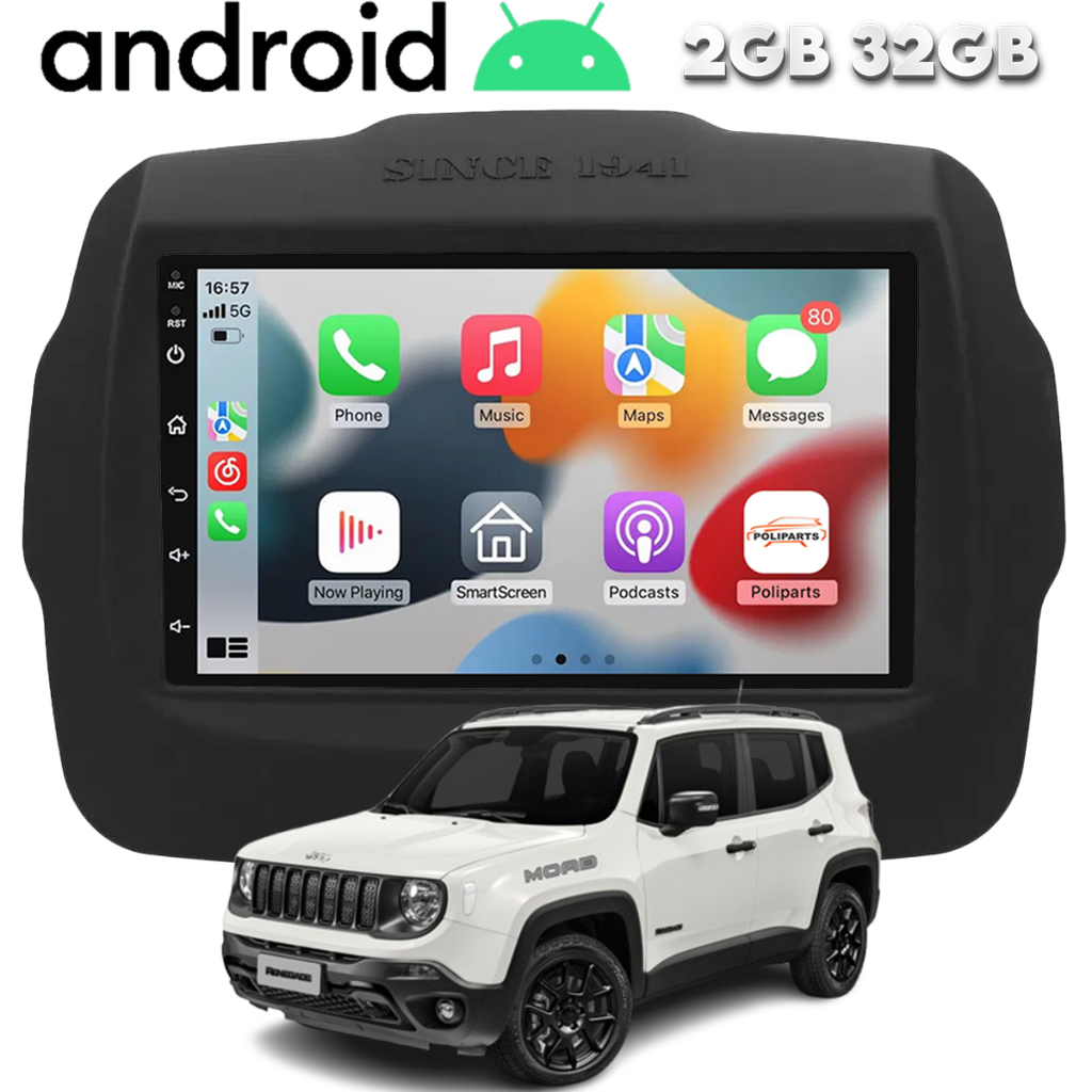 Multimídia Android Jeep Renegade 2015 A 2021 Gps Wifi 7 Polegadas em Oferta na Shopee