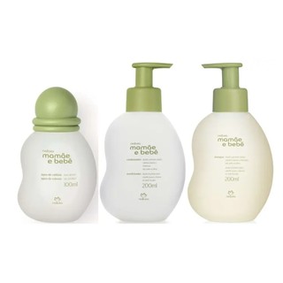 Combo Mamãe e Bebê Natura (Colônia 100ml, Shampoo e Condicionador Mamãe e Bebê 200 ml) - 3 itens - Recem Nascido