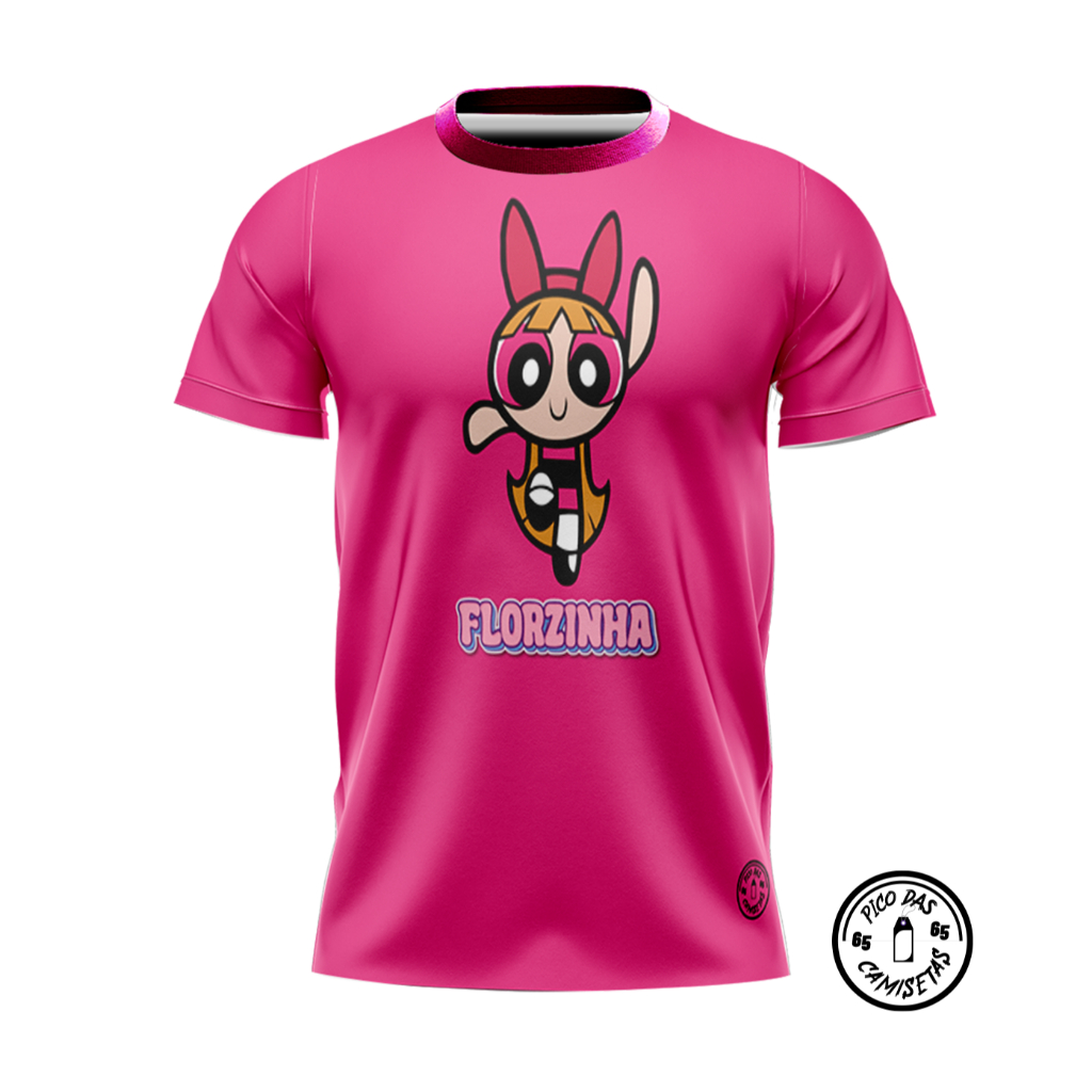 CAMISETA FEMININA T-shirt PODEROSA FLORZINHA