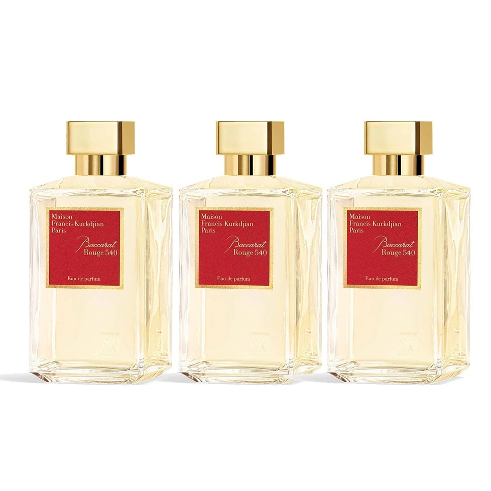 KIT 3 PERFUME ARABES BACCARAT ROUGE 540 MASCULINO IMPORTADO FRAGANCIA CONCENTRADA OTIMA FIXAÇÃO PREMIUM