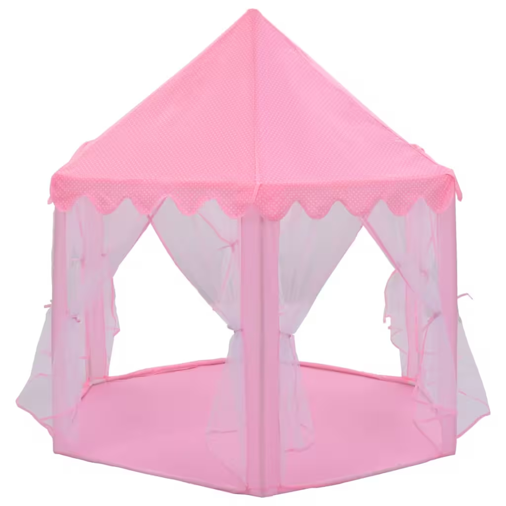 Barraca Infantil Castelo Tenda Hexagonal Alt: 140mt - 6 entradas - Cortina Poliéster Luxo - Inmetro