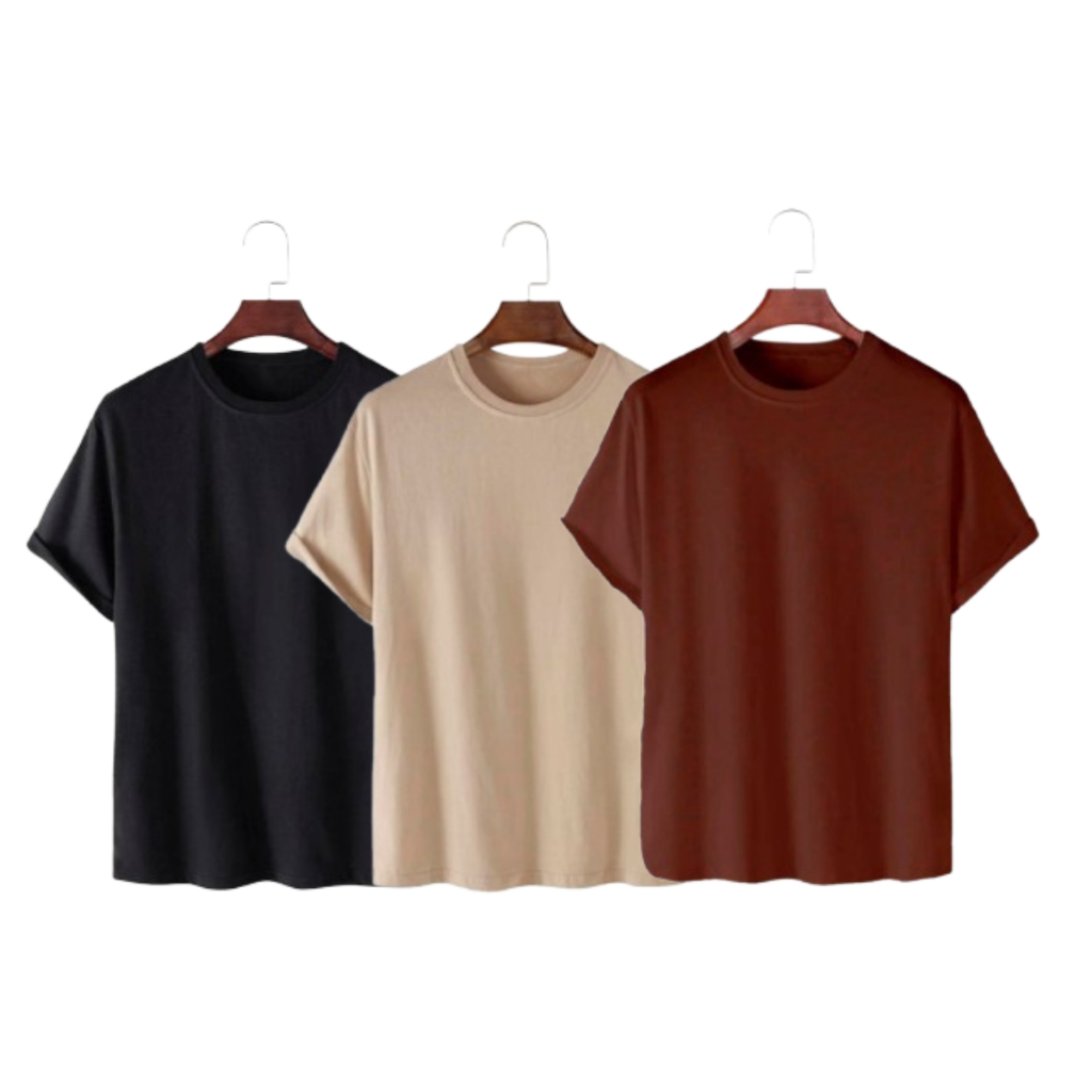 Kit 3 Camiseta Feminina Básica 100% Algodão T-Shirt Varias Cores Envio Imediato