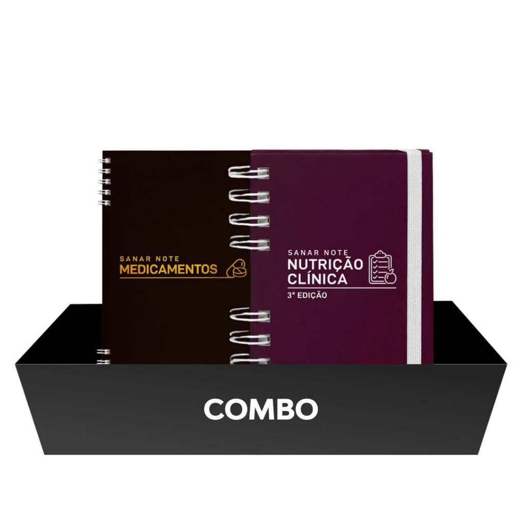 Kit Livros Sanar Note Nutrição 3 edição + Medicamentos