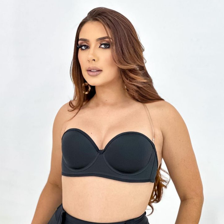 Sutiã Tomara Que Caia Costa Nua de Silicone Alça Removível Silicone Sutian Sutia — imagem 2 de 2