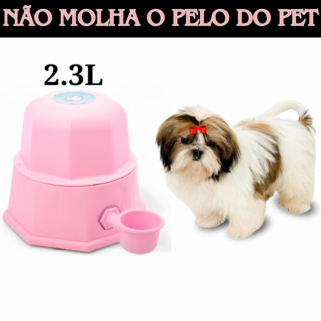 Bebedouro para Gatos e Cachorros – Sem Risco de Molhar Pelos