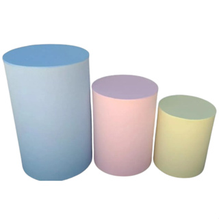 trio de capas para mesa cilindro veste facil lavável cores a sua escolha em Oferta na Shopee