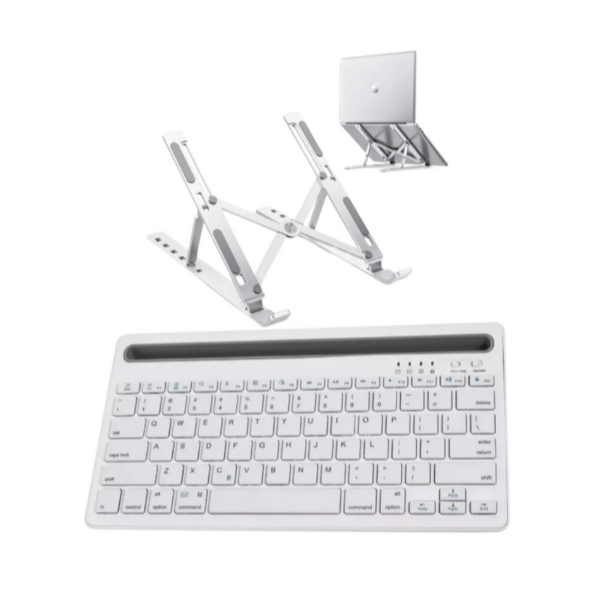 Suporte ajustável + Teclado Recarregável Para Notebook Samsung Galaxy Book