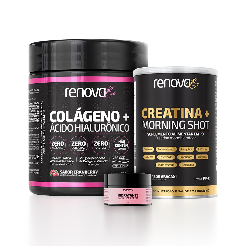 Colágeno Verisol e Creatina Monohidratada Renova Be