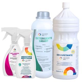 Kit Biossegurança Total- Instrumentais Cirúrgicos  Desinfecção de Superfícies + refil- Advanced Med