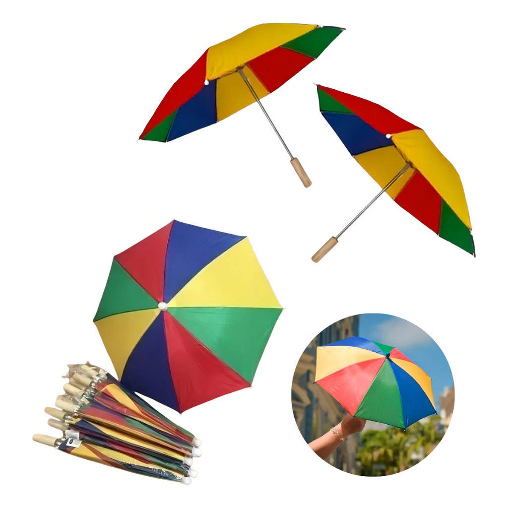 Kit 5 Guarda Chuva Frevo Mini Sombrinha Carnaval Festa