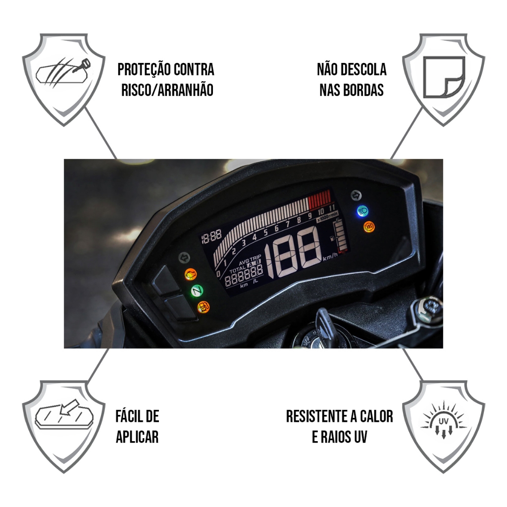 Película Protetora Para Painel Cb 250f Twister 2016 A 2022 — imagem 2 de 2