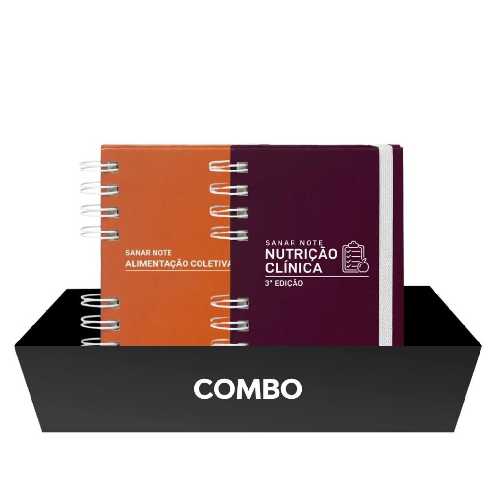 Kit Livros Sanar Note Nutrição 3 Edição + Alimentação Coletiva
