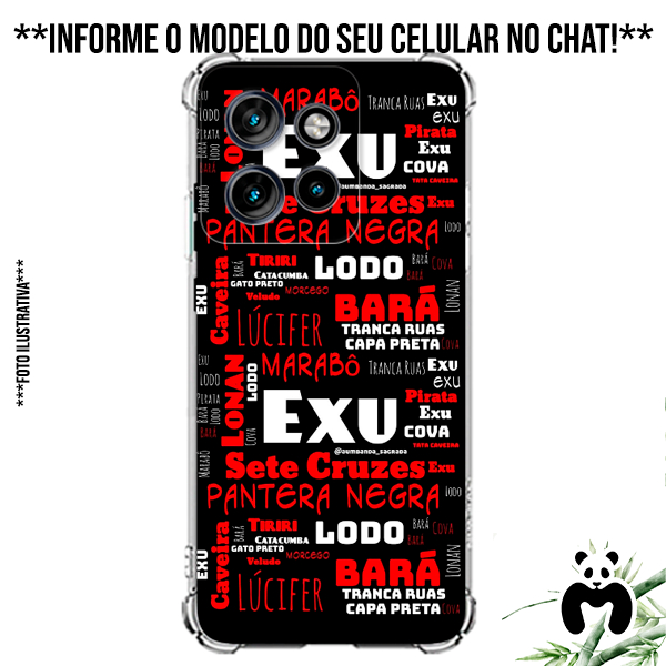 Capa Case Personalizada Umbanda Exu Orixás Entidades Terreiro Macumba Religião Fé