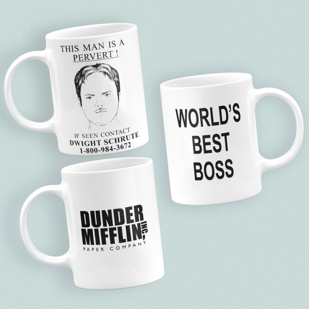 Kit 3 Canecas The Office - Conjunto com 3 canecas Série The Office
