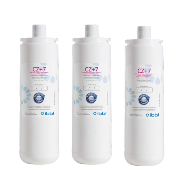Kit 3 Refil Filtro IBBL CZ+7 Protection para Purificador de Água Imaginare, FR600, E-Due - Home Appliances