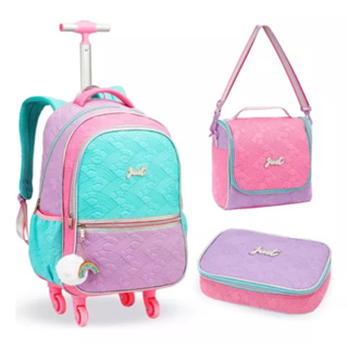 Mochila Feminina Arco-íris Just Love em Oferta na Shopee