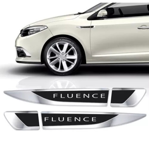 Par Emblema Lateral Fluence Todos Resinado Adesivo Paralama Porta