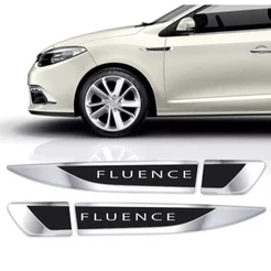 Par Emblema Lateral Fluence Todos Resinado Adesivo Paralama Porta
