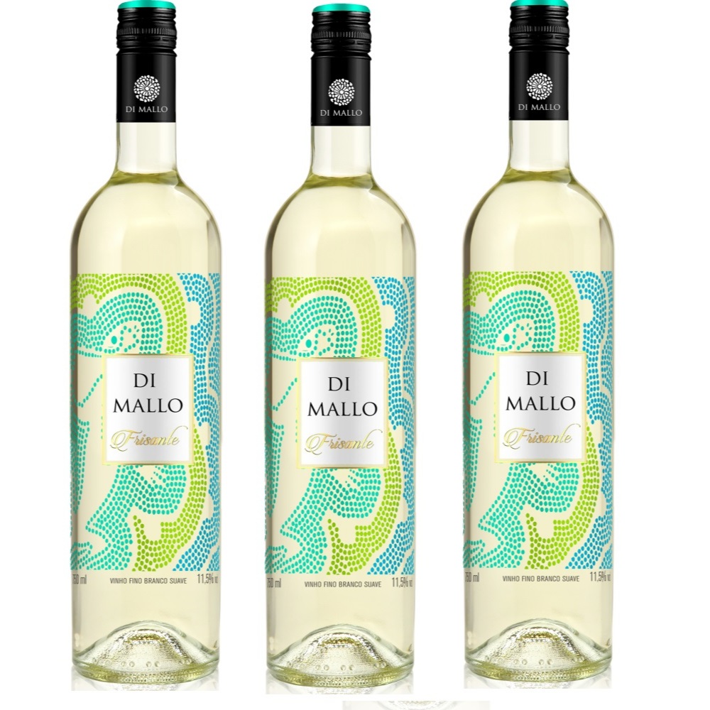 Vinho Frisante Branco Suave Di Mallo Refrescante  kit 03 unidades - Food & Beverages