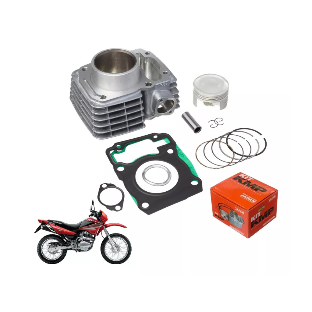 Kit Cilindro KMP Pistão Anéis Juntas Kit-a Cg 150 Titan Bros 150 2006 EM DIANTE em Oferta na Shopee