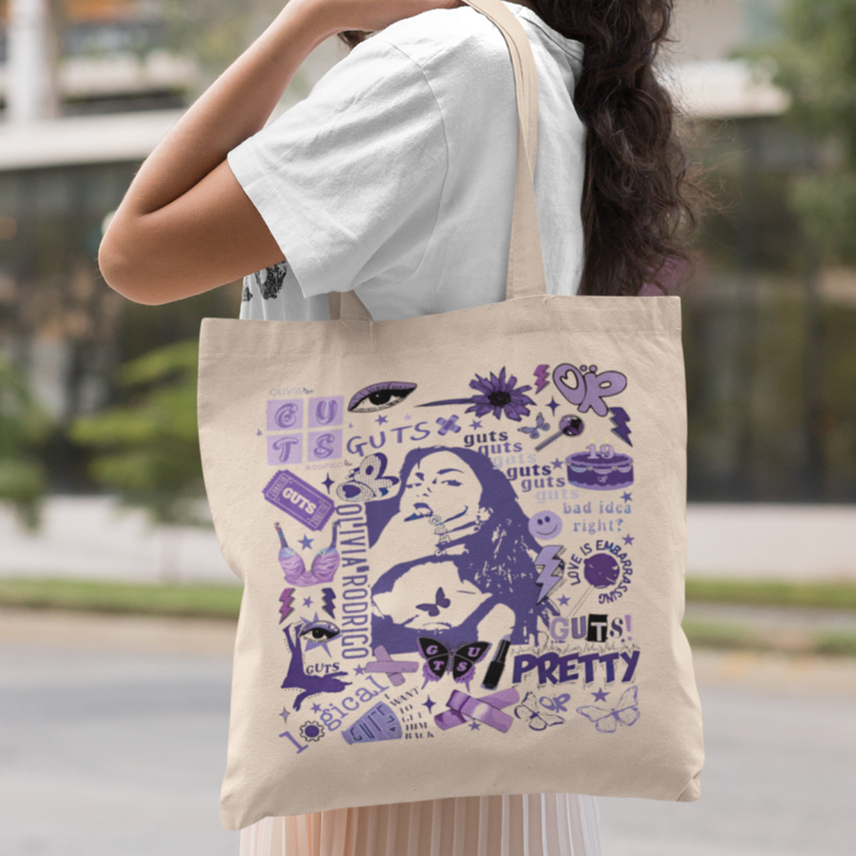 Bolsa Sacola Ecobag Brim Com e Sem Zíper Elementos Musica Olivia Pop 100% Algodão em Oferta na Shopee