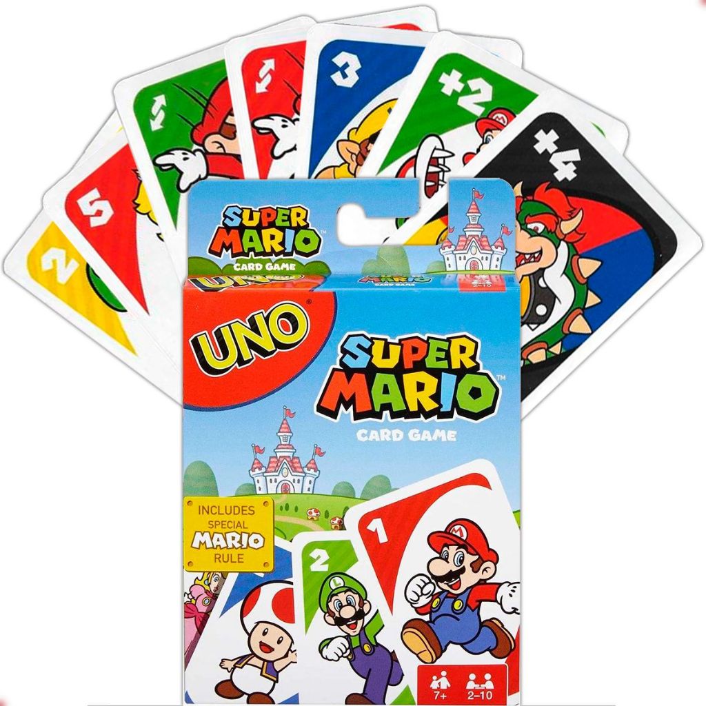 Uno Super Mario Bros Jogo de Cartas Mattel Português Original