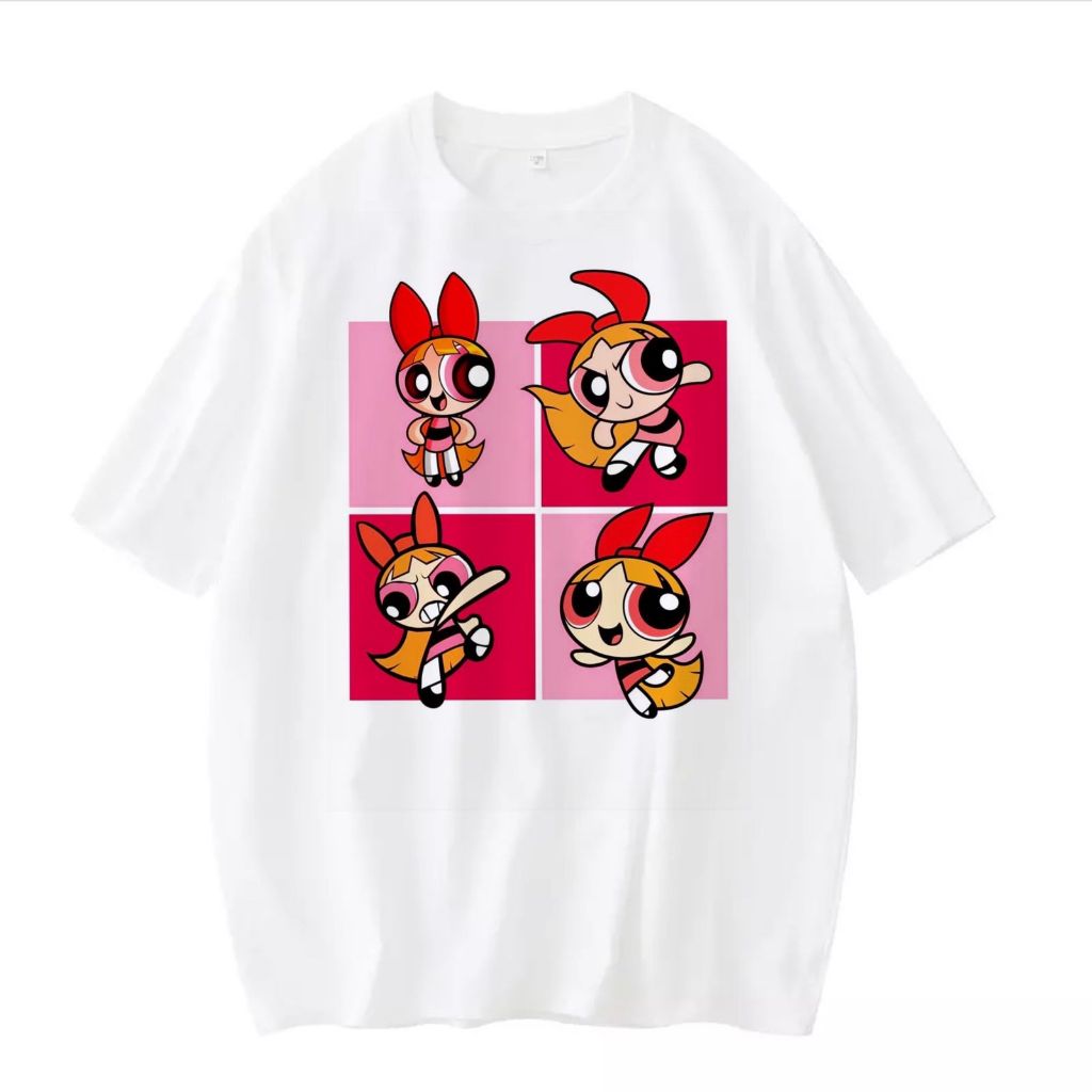 Camiseta Florzinha blusa feminina masculina unissex power puff meninas super poderosas estampada camisa divertida tshirt