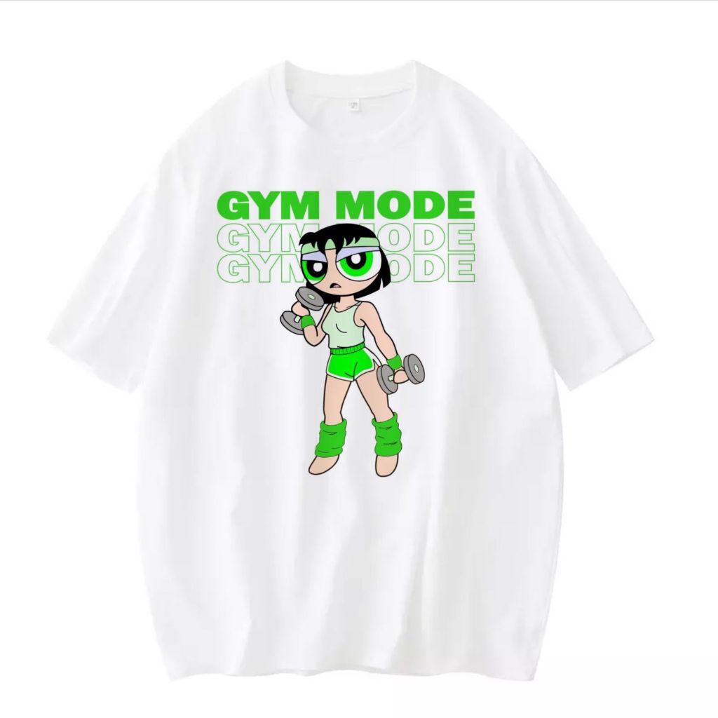 Camiseta Docinho GYM mode blusa feminina masculina unissex menina poderosa academia camisa estampada divertida tshirt