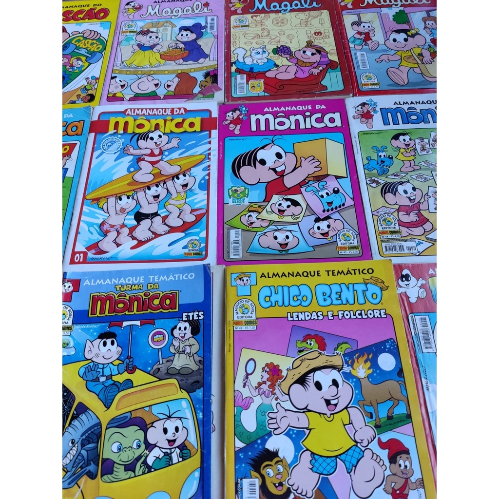 TURMA DA MÔNICA VARIADOS kit 10 ou 05 gibis (CAPAS VARIADAS/SORTIDOS) em Oferta na Shopee
