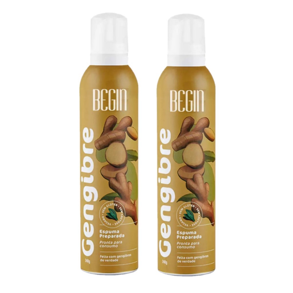 Espuma Pronta Begin Drinks Moscow Sabor Gengibre 200g 2un em Oferta na Shopee