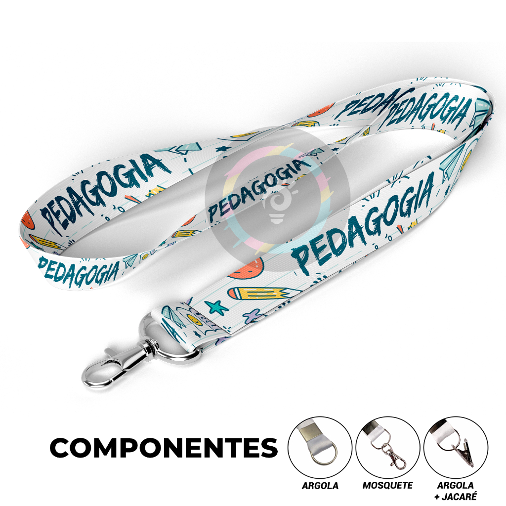 Cordão Pedagogia Universidade Porta Crachá em Oferta na Shopee