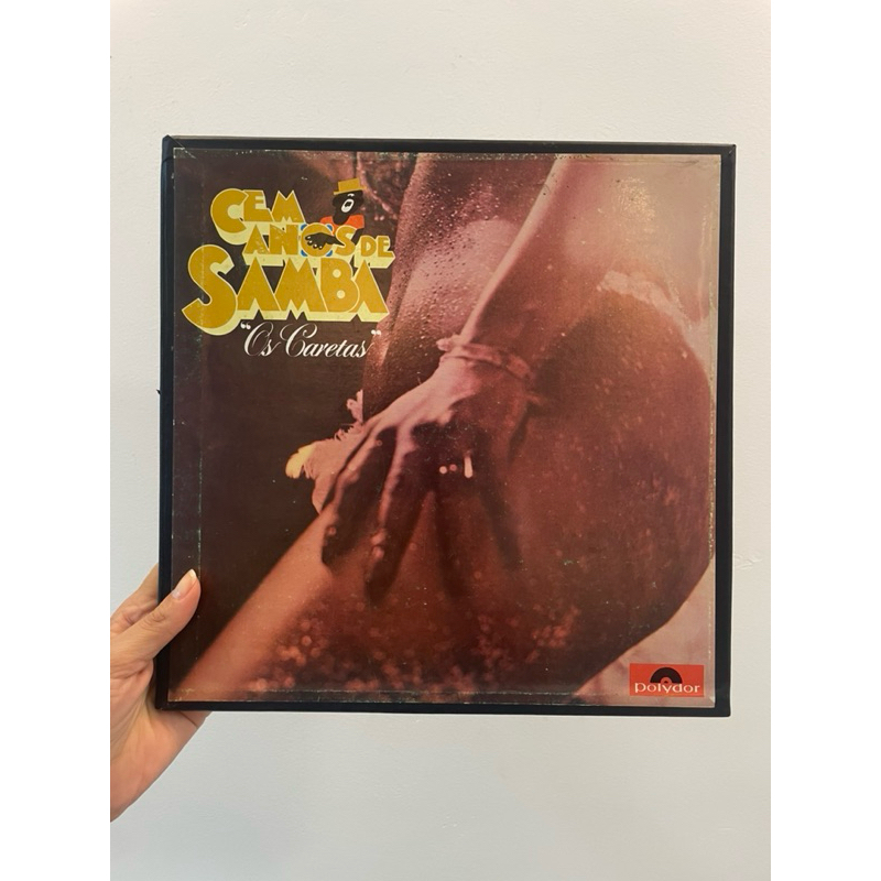 Lp Cem anos de samba - Os caretas (BOX - triplo - c/livreto) 1975