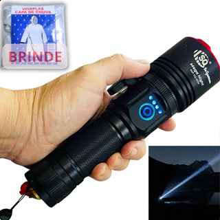 Lanterna Led Foco Ajustável Corpo Alumínio Mega Nigth Premium Led Recarregável Pesca Trilha em Oferta na Shopee