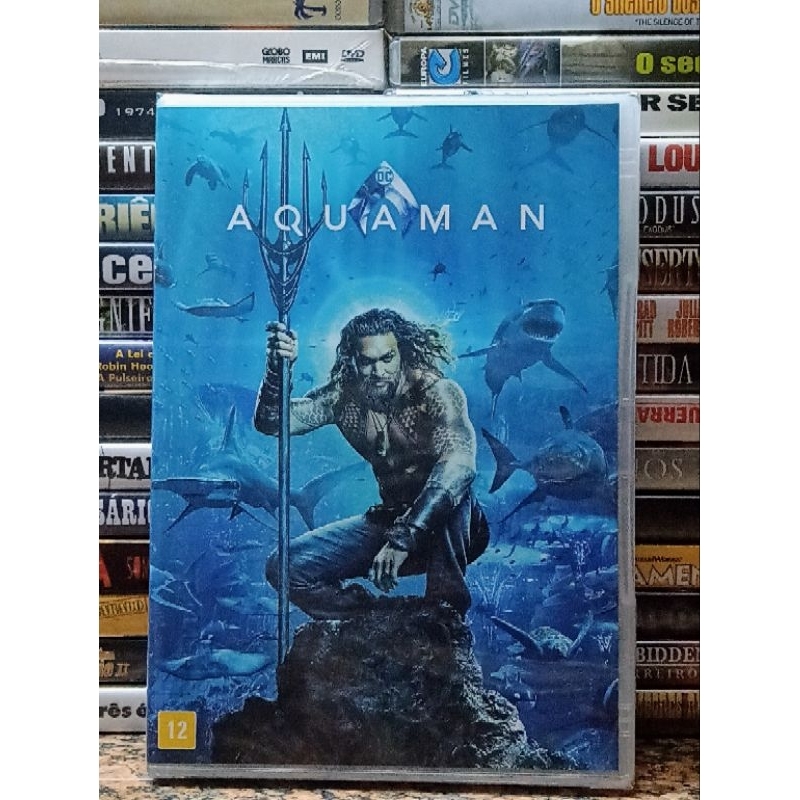 DVD Aquaman - Edição ORIGINAL DC - Jason Momoa / Nicole Kidman - Ação / Aventura - Novo Lacrado