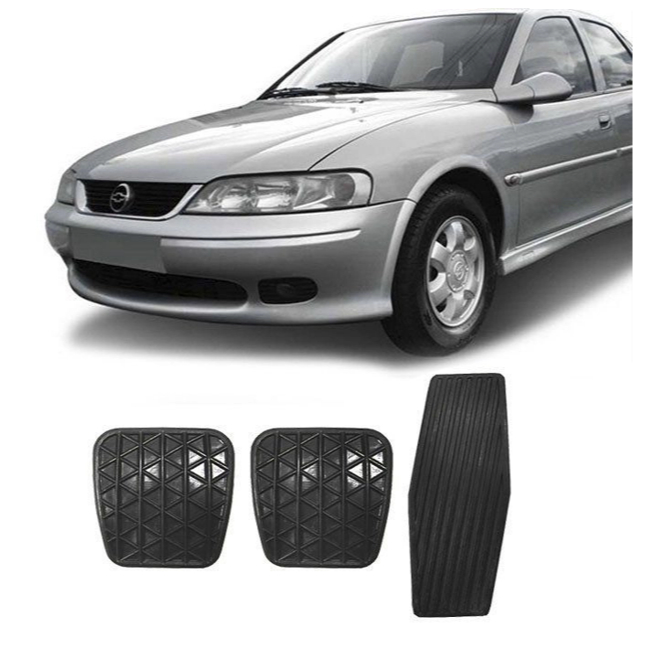 Kit Capas de Pedal Freio Embreagem Acelerador p/ Omega Vectra 97 a 05 e Astra 97 até 99 - Ref: 6140