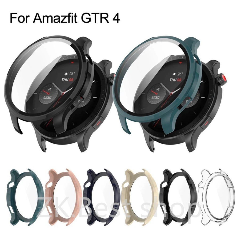 Case Capa Capinha Com Película Para Smartwatch Huami Amazfit GTR 4 Relogio GTR4