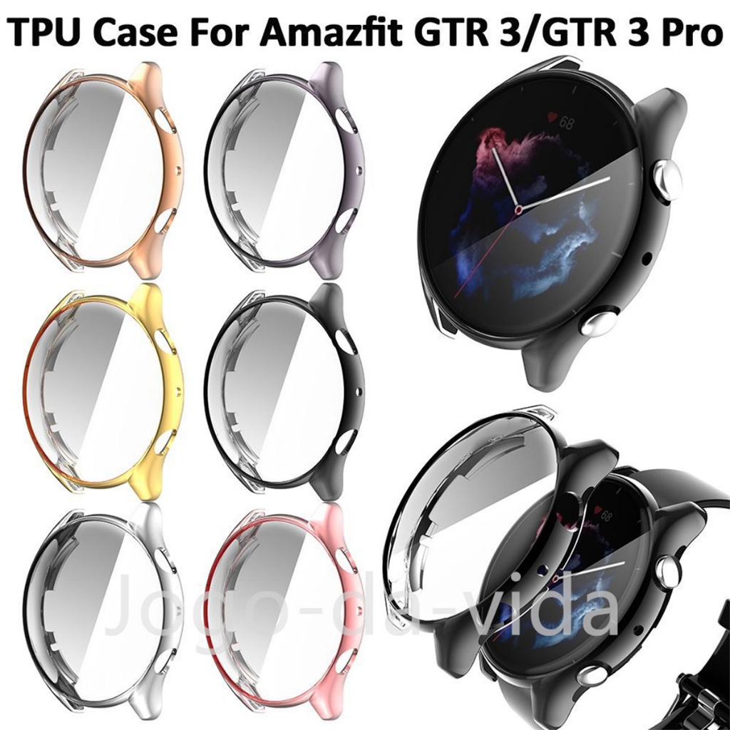 Capa Case Silicone TPU 360 protetor compativel para  Hua mi Amazfit Gtr 3 /3 Pro