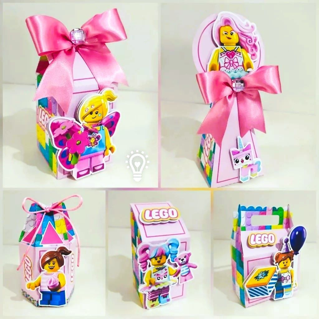 LEGO KIT LEGO FESTA SÓ UM BOLINHO LEGO CAIXAS CAIXINHAS PERSONALIZADAS LEMBRANCINHAS