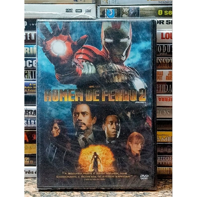 DVD Homem De Ferro 2 - ORIGINAL Marvel Disney - Robert Downey Jr - Ação Novo Lacrado