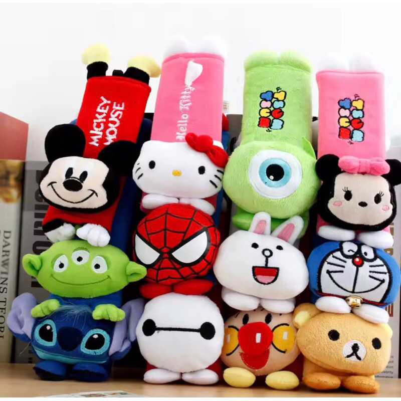 Protetor de Cinto de Segurança Infantil de Personagens (Unitario)