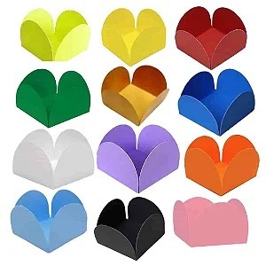 FORMA PARA DOCE 4 PETALAS PCT/50UN em Oferta na Shopee