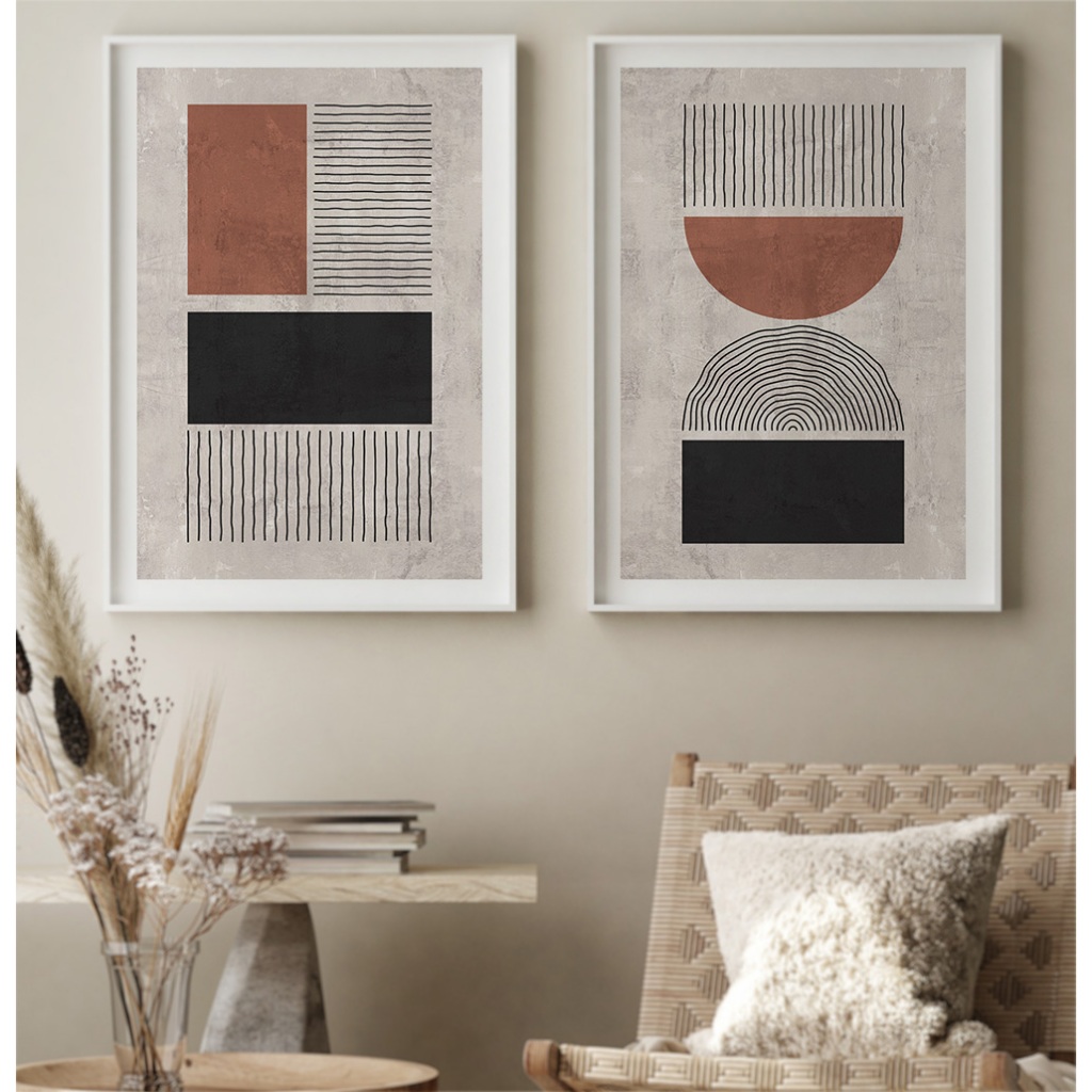 Quadro Minimalista Quadro Com Moldura E Vidro Quadro Decorativo Sala Grande Risc
