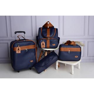 Kit Bolsa Maternidade 4 Peças l Mala, Mochila Luxo l Mala de Rodinha Com Faixa e Laço em Oferta na Shopee