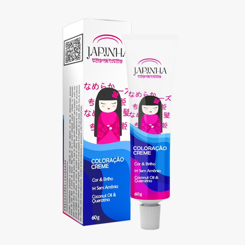 Coloração Permanente sem Amonia japinha Tubo 60g