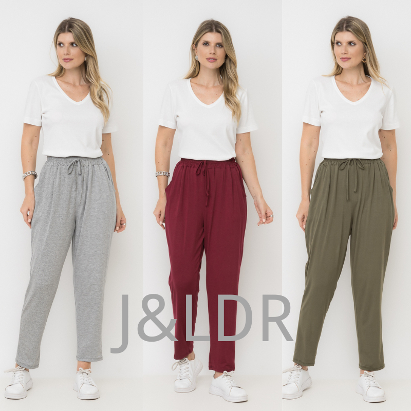 Calça viscoycra /malha COD;70221 em Oferta na Shopee