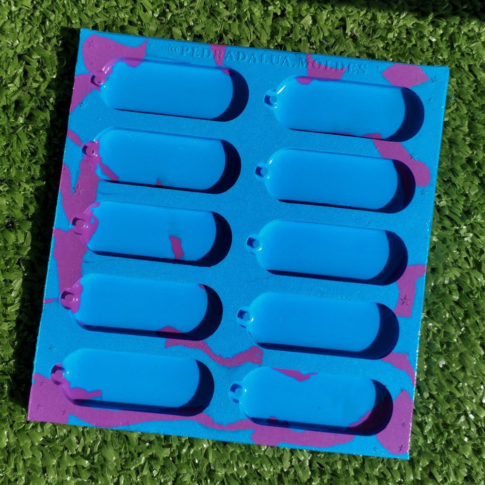 TAG Spotify 6CM | Molde de Silicone com 10 cavidades
